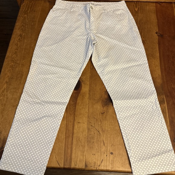 Gap Women's Khakis Slim City Size 12R Gray Print - Picture 6 of 7